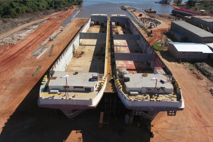 De Waal stelt megaschip Nautic Twin in Paraguay in bedrijf